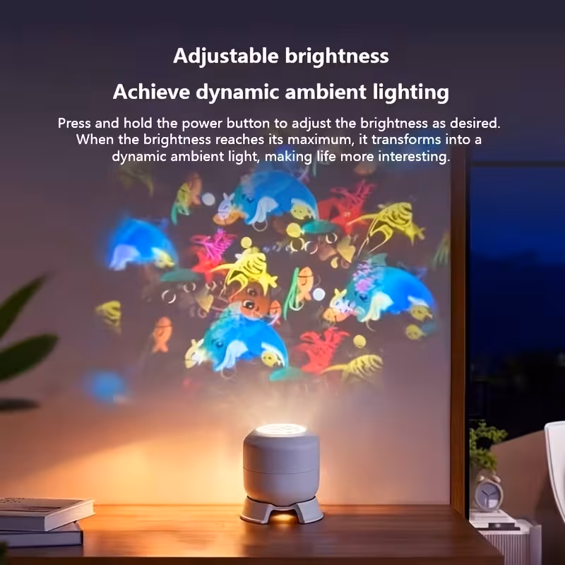 projecteur led océan étoilé, veilleuse à projection rotative à 360°, lampe dambiance à branchement usb, éclairage décoratif pour chambre, salle de jeux, salon Détails du produit 7