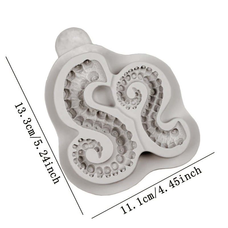 Tentacle Silicone Mold | Fondant Cake Tool, Gumpaste Mould, , Chocolate Forms, Kitchen Additions