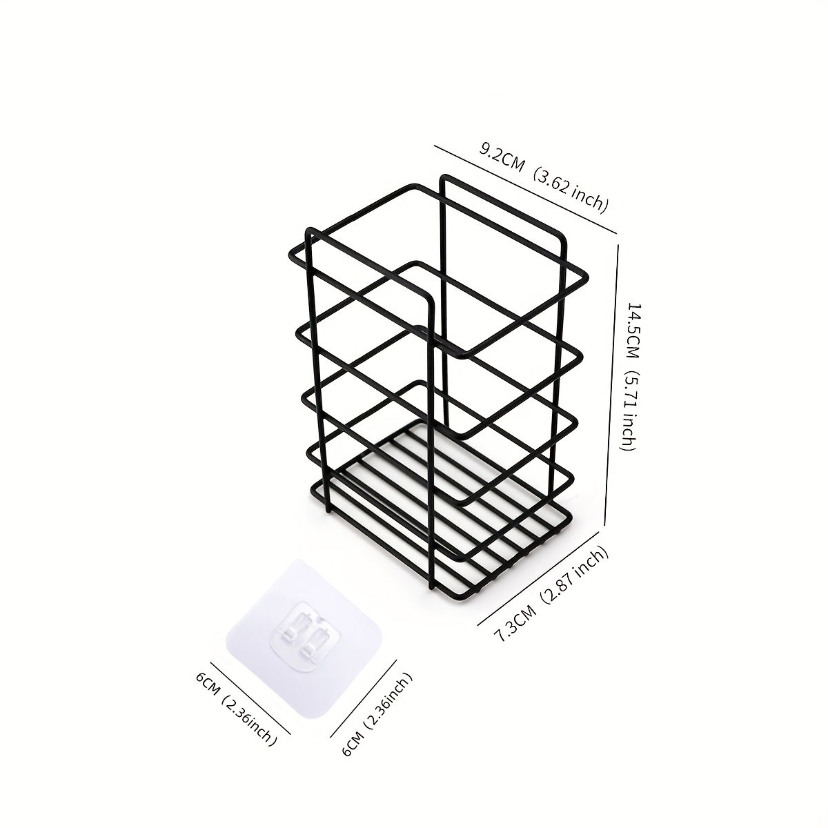 1 Bathroom Soap Holder, Toothbrush Holder, Bathroom Shelf, Storage Rack, Wrought Iron Material, Nail-free Shelf