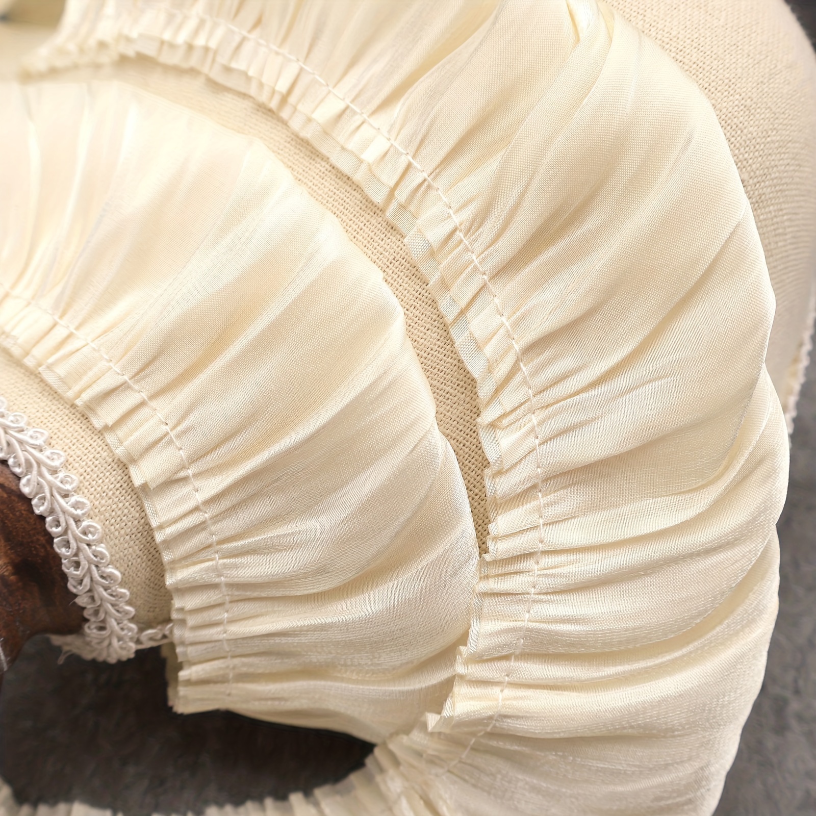 Ruffle Pleated Ribbon Ribbon Pleated Trim Lace For Dress Gown Doll Decoration Clothes Additions