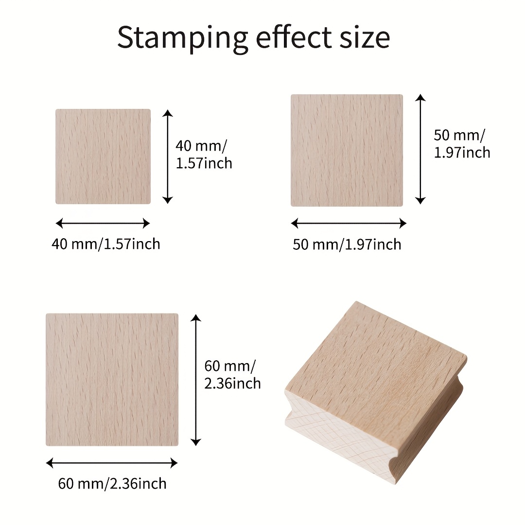 Personalized Wooden Stamp with Custom Logo/Portrait/Text