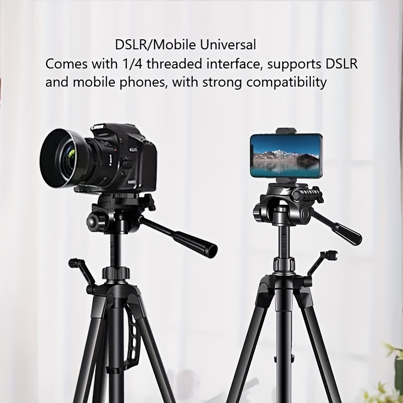 versatile metal tripod stand for dslr cameras smartphones sturdy photography camera accessories tripod stand for phone details 1