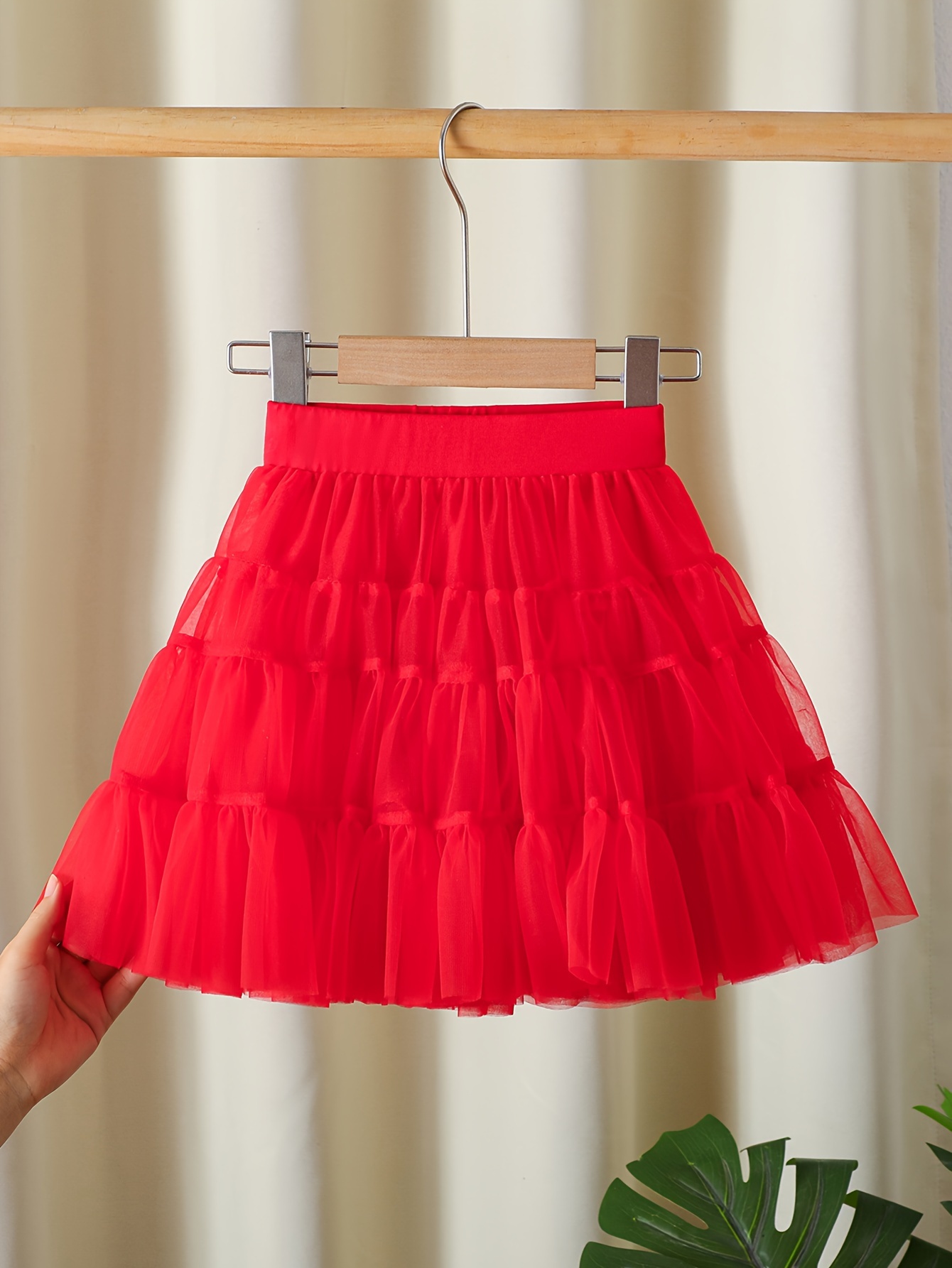 chic high waist a line tutu skirt for girls breathable mesh   spring summer fall youngsterss   half body skirt