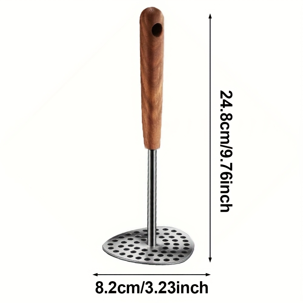 1pc Stainless Steel Potato Masher Mesh Platen - Durable Kitchen Tool For Pureed Food, Potatoes, And Vegetables