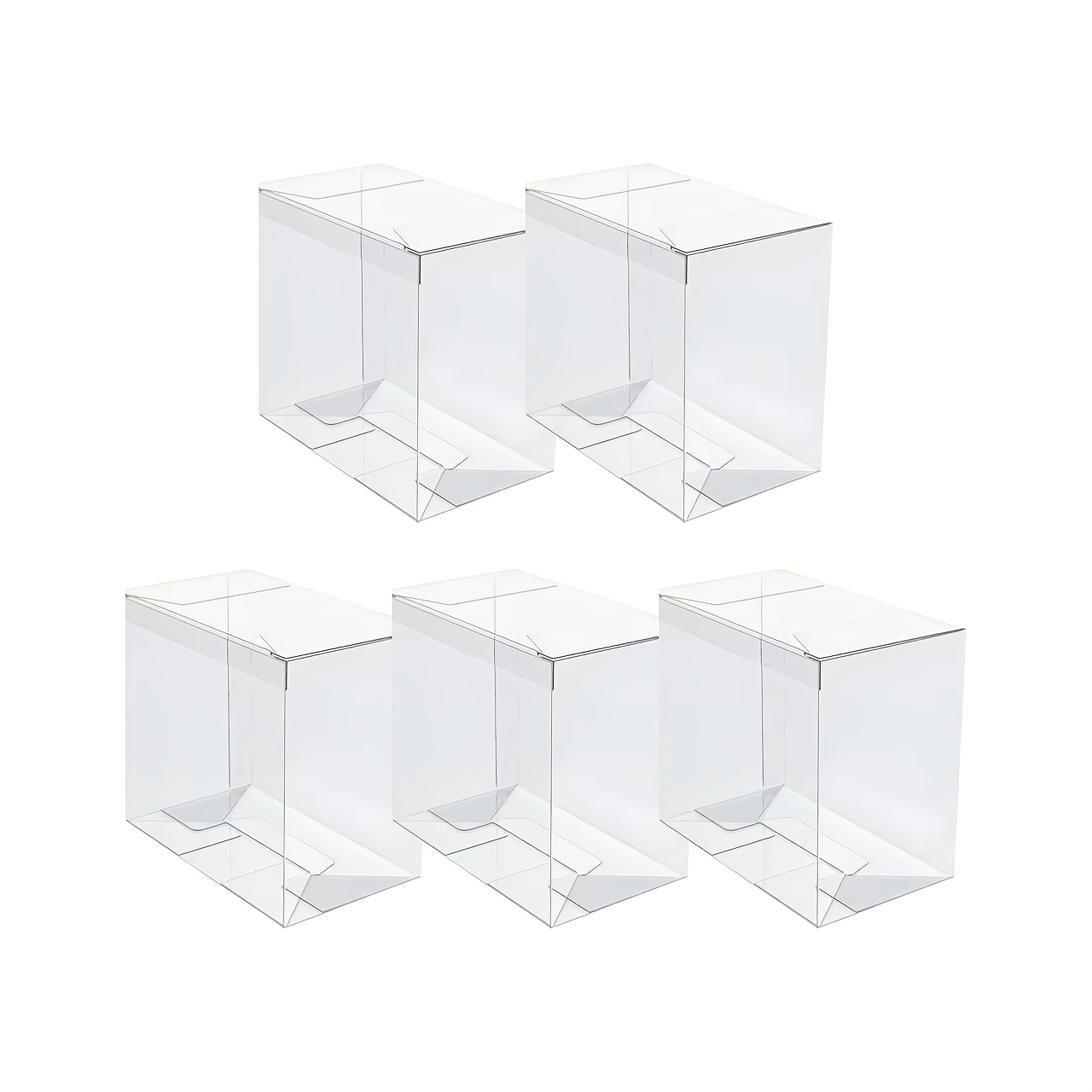 TEMU 5pcs/10pcs PET Étui de protection pour boîte , vitrine transparente - Étui ETB de 0,45 mm d'épaisseur compatible avec les boîtes
