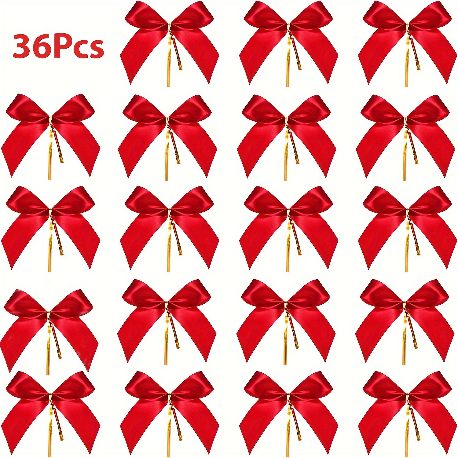 

36pcs Christmas Bows Twist - For , Wreath & Decorations