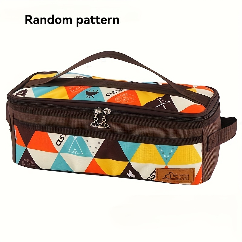 TEMU Outdoor Camping Cookware Storage Bag For Barbecue Utensils - Suitable For Picnics And Camping