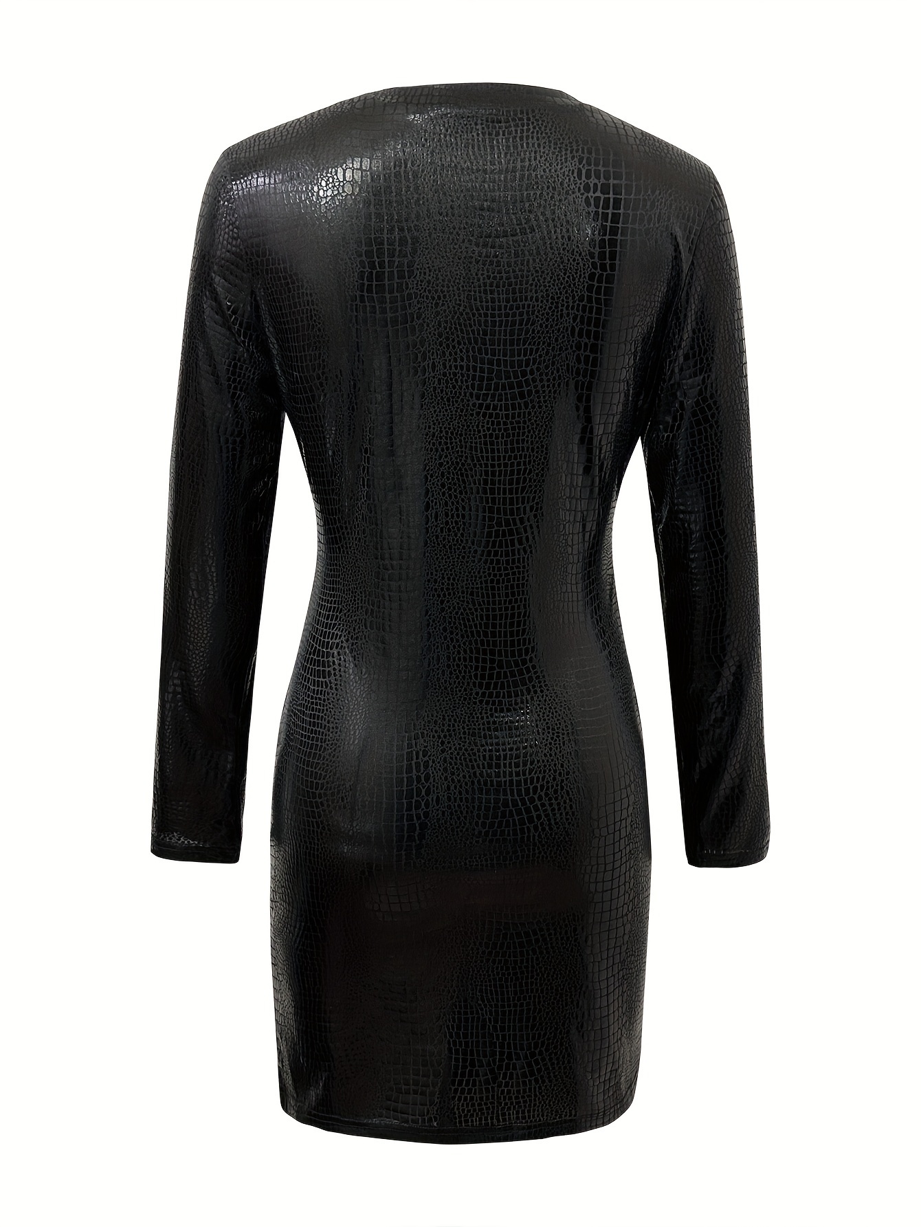 stretch fit pleated round neck long sleeve - Temu Oman