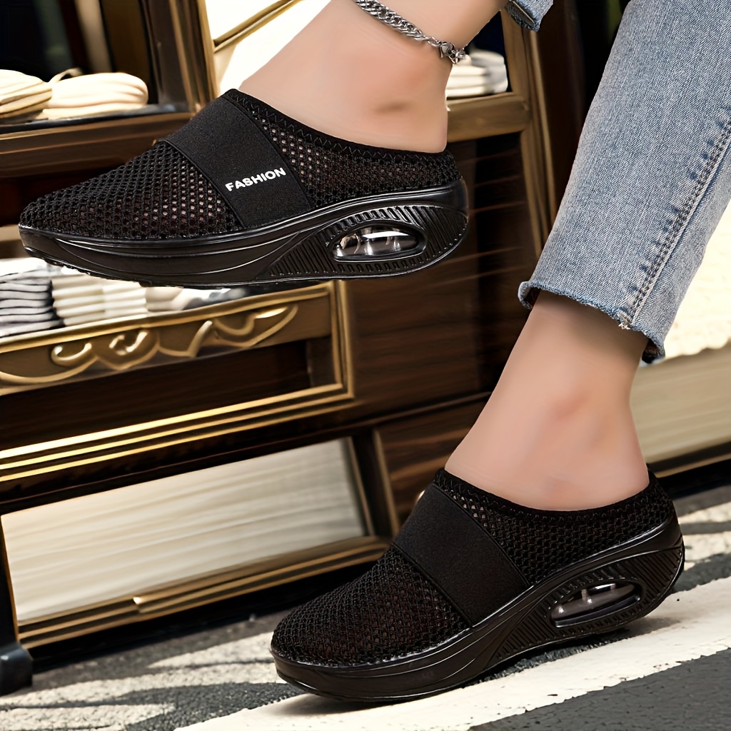 women's breathable mesh slip sneakers lightweight Temu