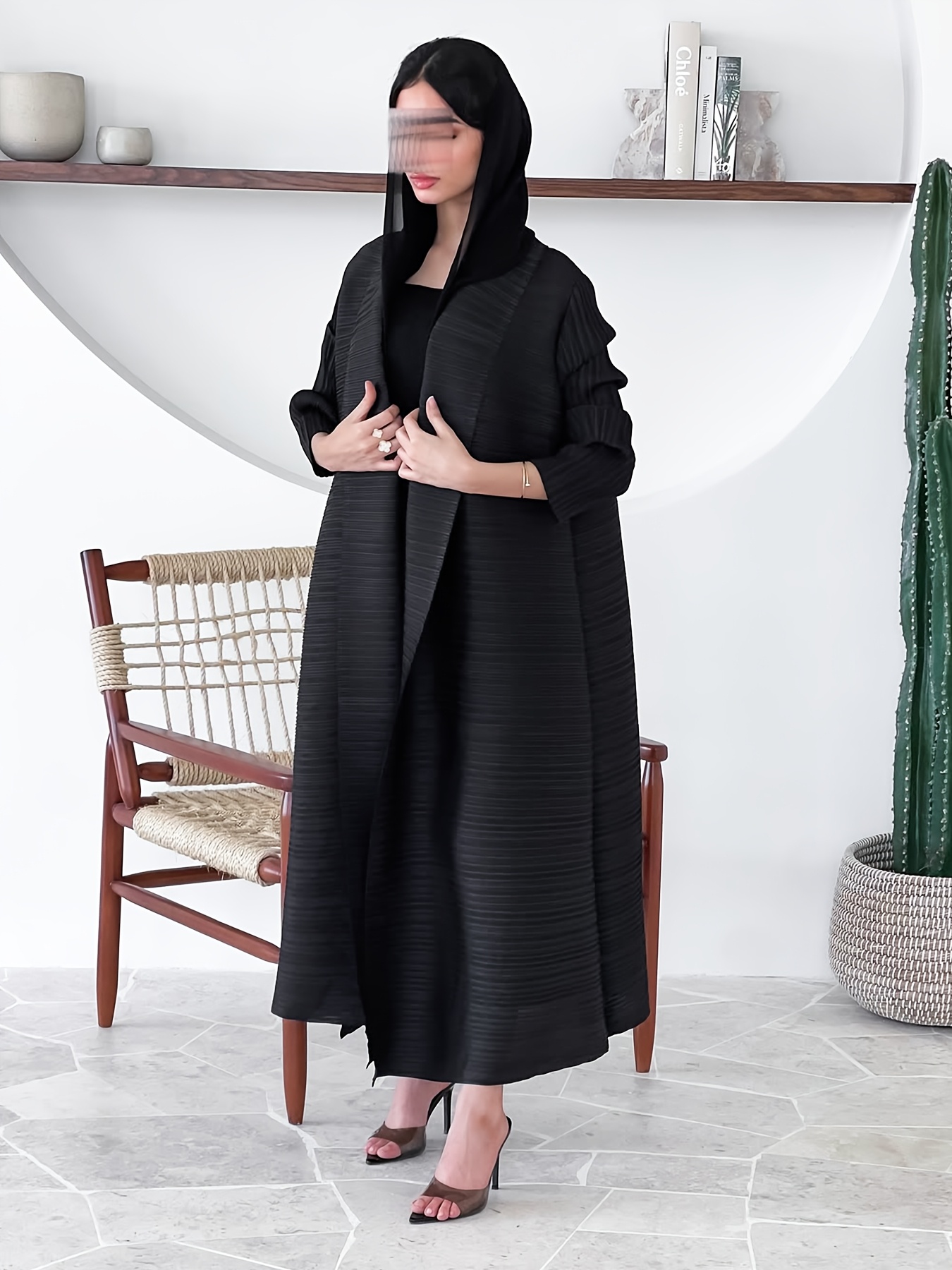 black abaya sold on Temu United States