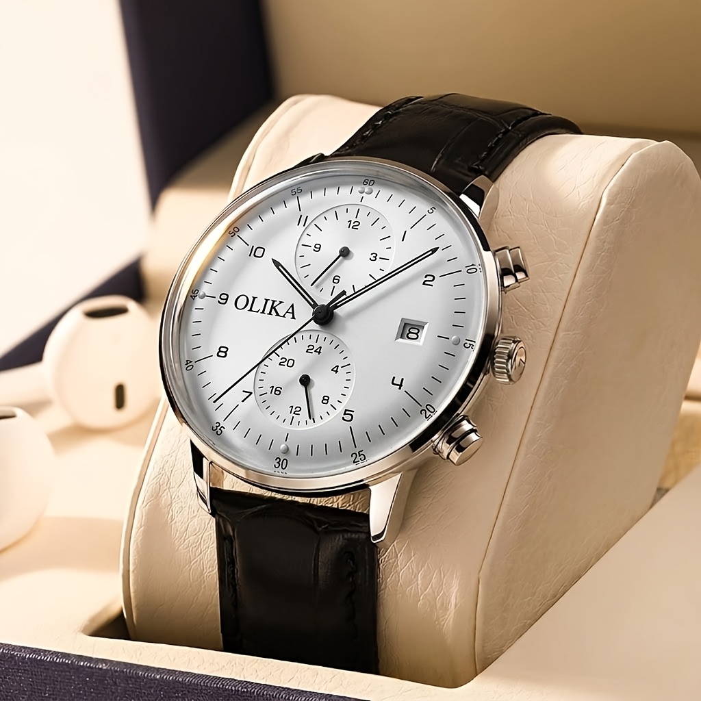 TEMU 2026 New Quartz Watch, Bayoux , Curved Screen Men's Watch, Without Battery