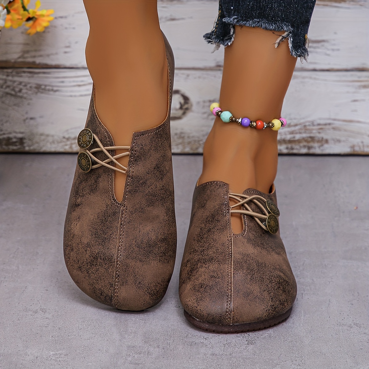 womens flat round toe soft bottom non slip details 4