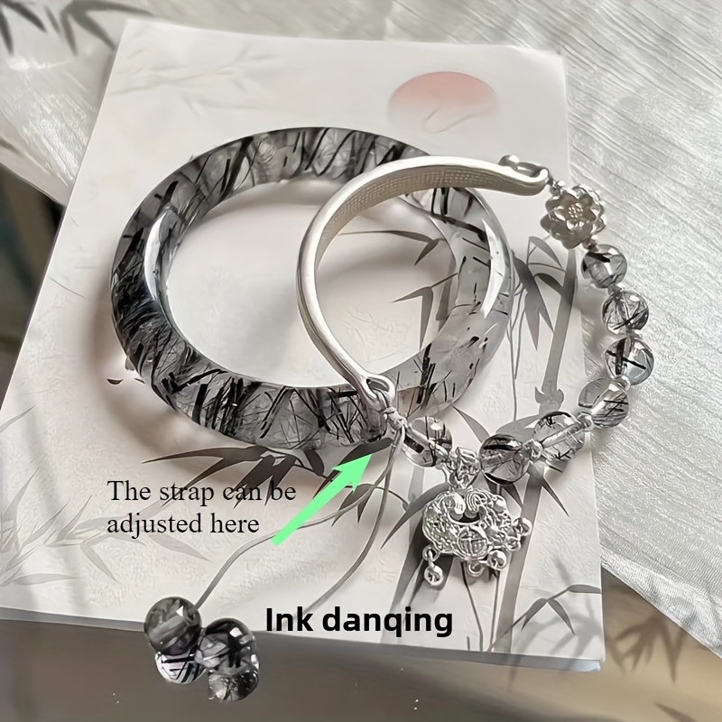 

2pcs Set Of New Chinese- Bracelet And Peace Lock Tassel Bracelet, Women's Style Bracelet, And Ornament, Suitable For To , , Lovers, Valentine's Day Gift