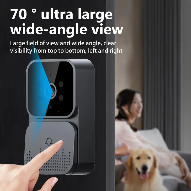 4 3 smart two way audio indoor security camera with night mounted rechargeable needed for real time video monitoring details 8