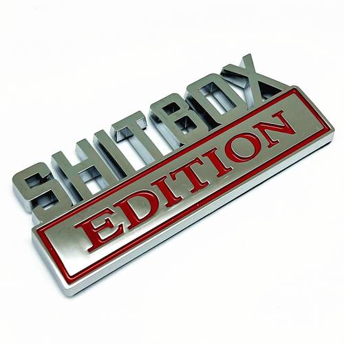 vehicle with a cool 3d car emblem abs sticker and stylish 3d mudguard nameplate compatible with most cars trucks and suvs