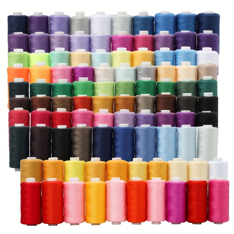 

402 Threads Set For Home Use: Vibrant Polyester Sewing Threads For Diy Projects - 400 Yards, 10 Spools, Mixed Colors