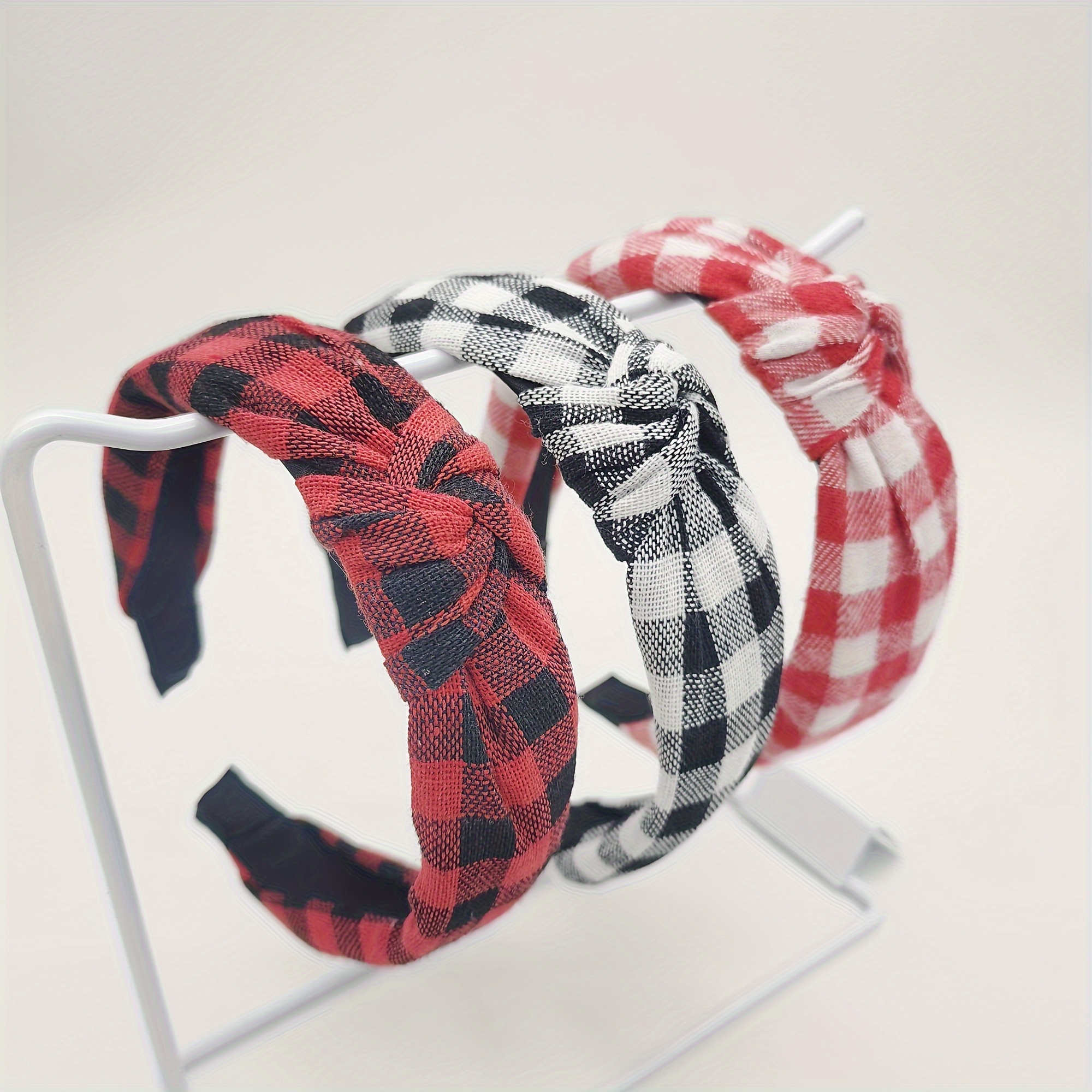 3pcs Set Women's Christmas Retro Headband Knotted Hair *ssories Bundle  Hairband Headband Black Red Hair Hoop Christmas Gift Women's Hair