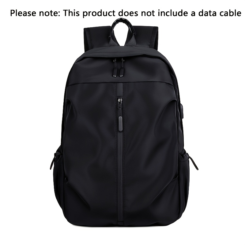 TEMU 2024 Stylish Women's Large Capacity Laptop Backpack - Durable Nylon Travel Backpack With Multiple Compartments & Pockets, Soft Shell Design For,