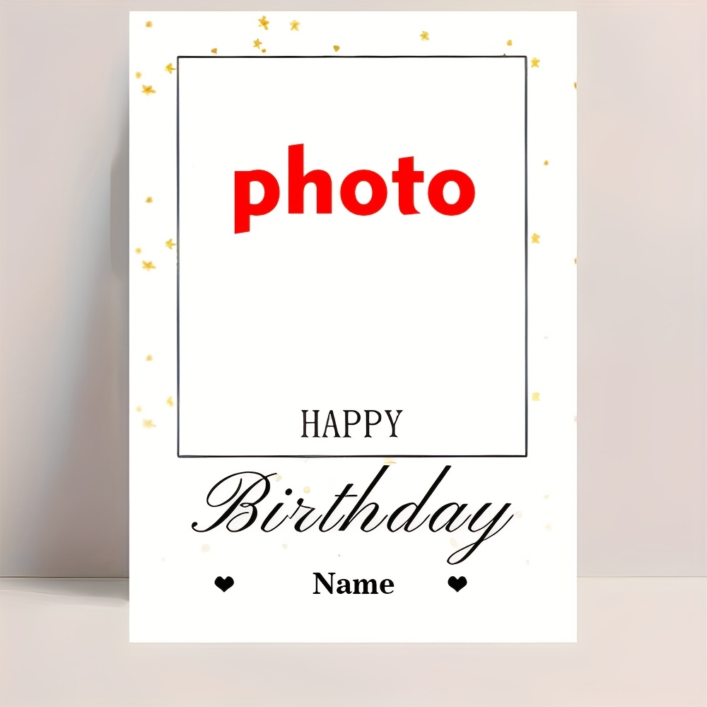 Image of Customized Birthday Cards With Envelopes. Cards That Customized With Photos And Business Cards. Special Greeting Gifts That Customized, Suitable For , Family Or . Cute And Easy Design