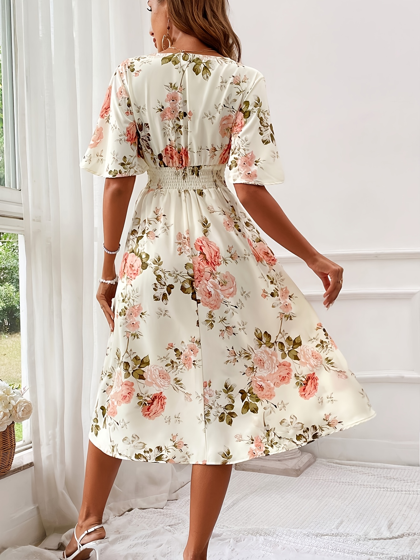 floral summer bridesmaid dresses BILLY J main image 0