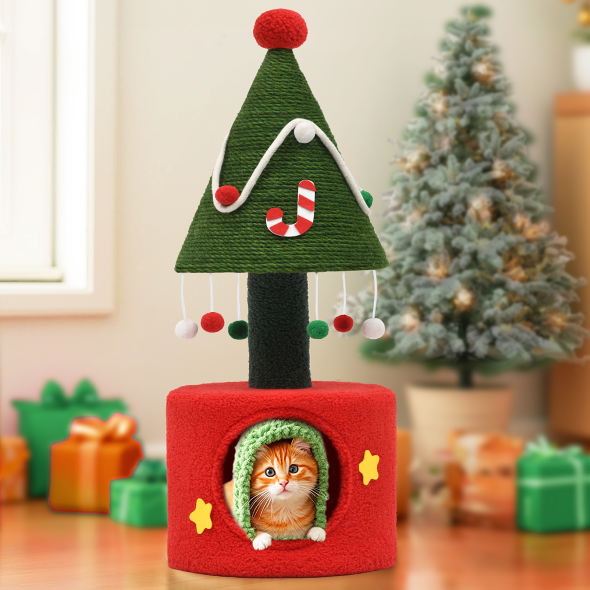 

Cat Toy, For Cat House, Christmas For 2 Cat