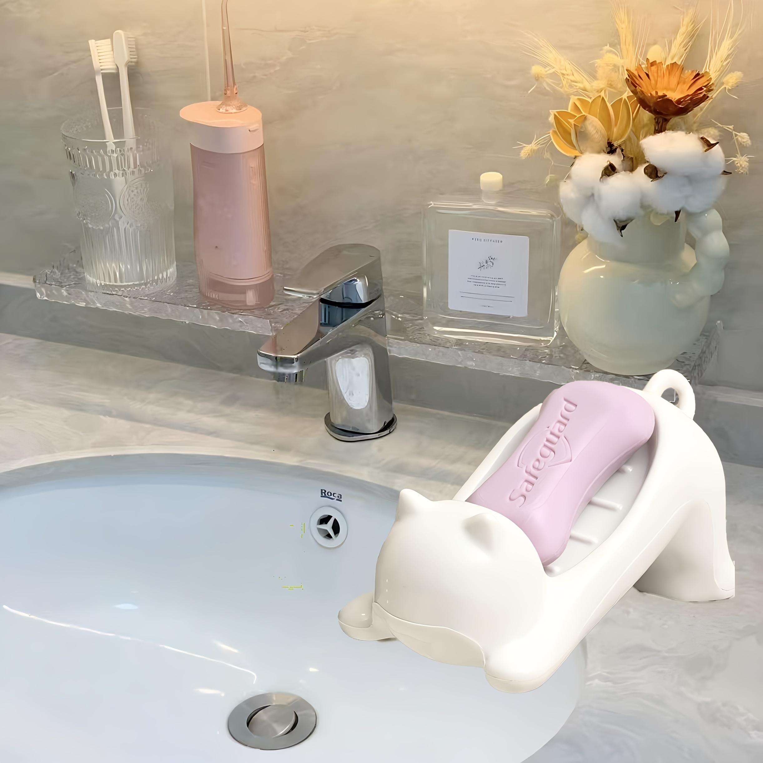 

Cute Cat Soap Holder With Drainage Hole, Plastic With Suction Cup, Easy To Clean And Portable, No Electricity Needed