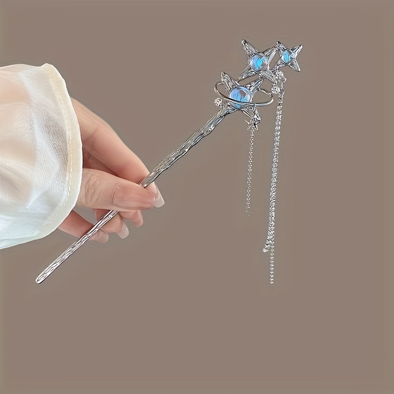 

Elegant Vintage Hair Pin With Tassel - Alloy, Color- Design For Women | &