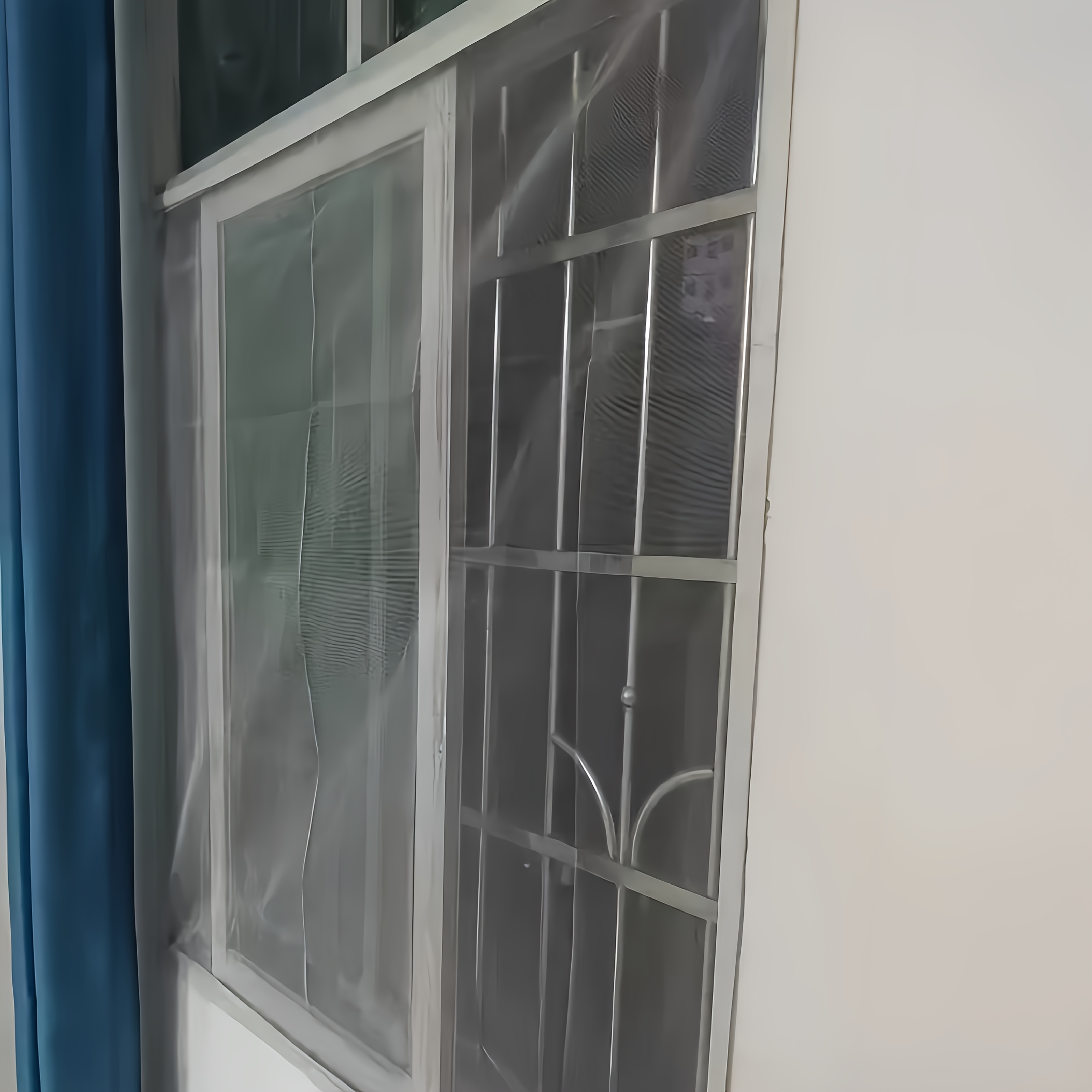TEMU Easy-to-install Self-adhesive Net Kit With Hook-and-loop Fastening Straps For Windows - Insect Screen Protector, Insect Repellent, Insect Net,
