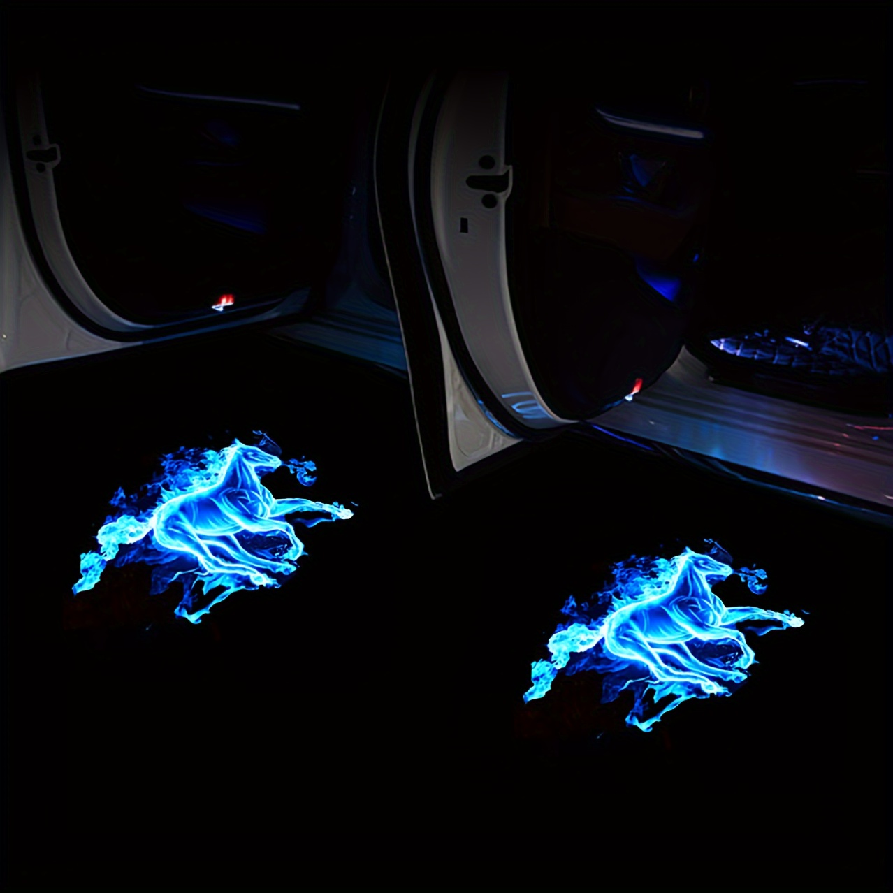 2 luces LED para puerta de cortesía Interior de coche para