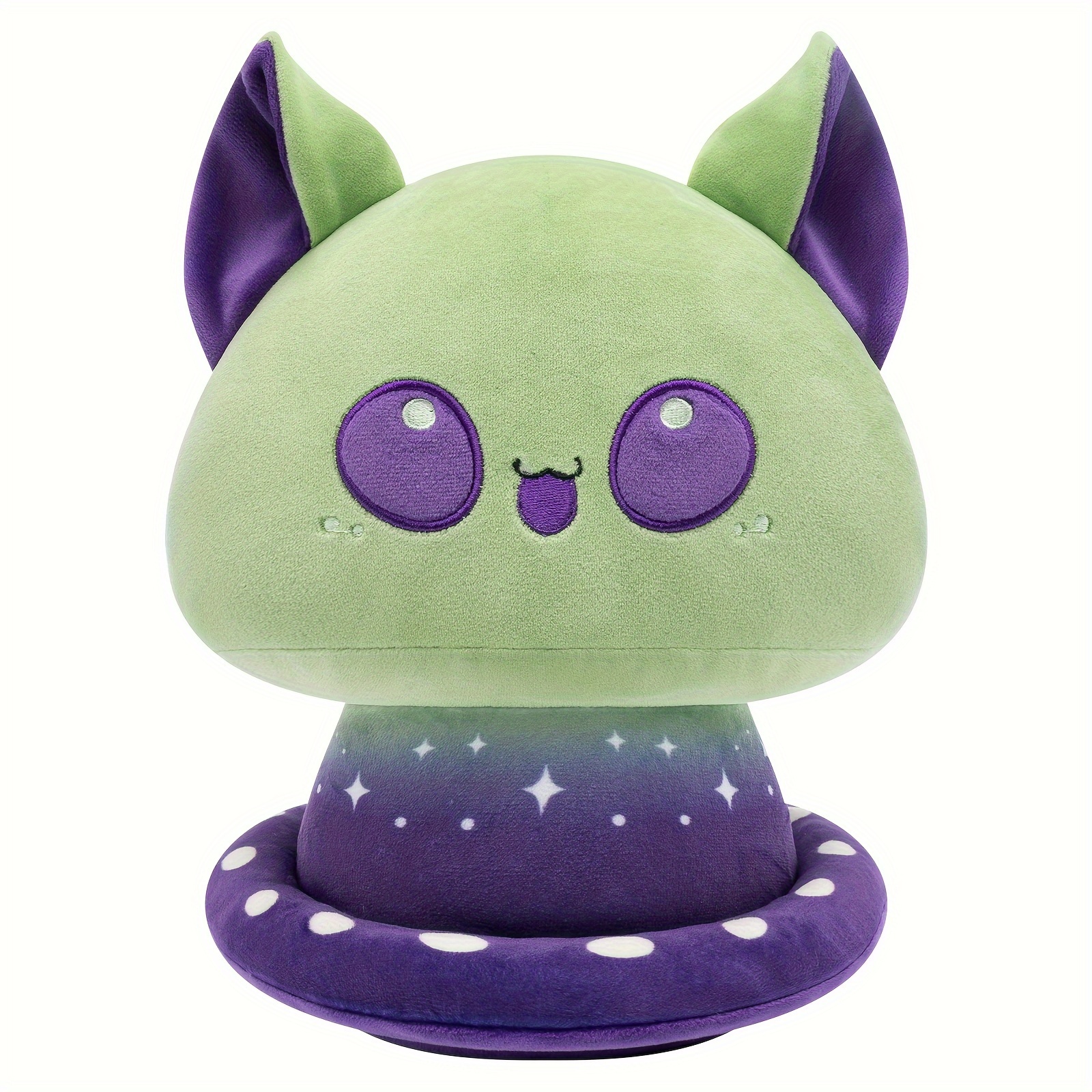 7-Inch * Mushroom Plush Pillow - Soft Stuffed Animal Toy, Cute Plushie Halloween Gift For Girls And Boys, Decorative Alien Plush For Kids