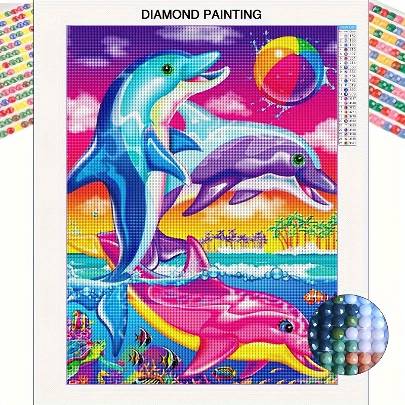 

1pc 5d Diy Artificial Full Round Diamonds Painting Set For Adults Beginners, Frameless Pattern Diamonds Art For Home Wall Decoration And Gift 30*40cm