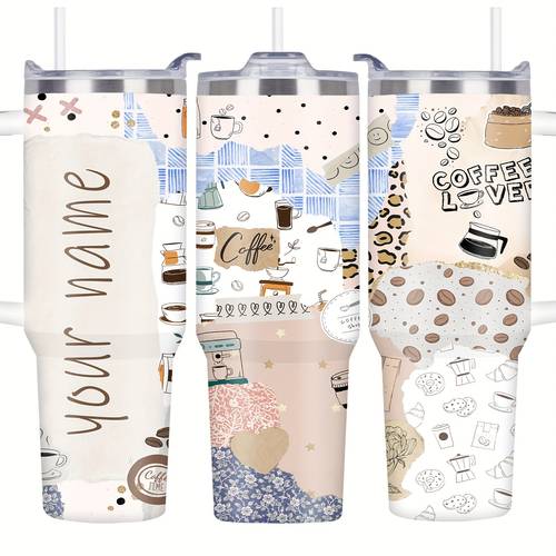 personalized 40oz stainless steel tumbler custom name double wall vacuum insulated travel mug bpa free leak proof ideal for climbing outdoor activities with custom name text mug for for christmas thanksgiving valentines graduation gifts