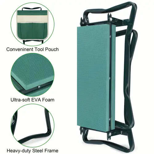 garden kneeler and seat with thicken widen soft kneeling pad foldable garden stool heavy duty gardening bench for kneeling and sitting great gardening gifts for women seniors