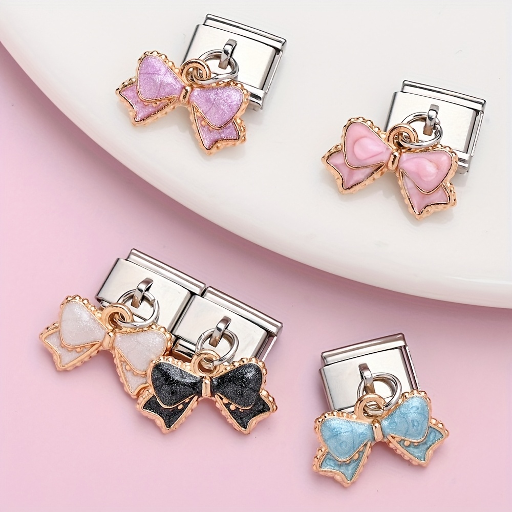 Handmade Colored Bow Jewelry Set, DIY Beading Supplies