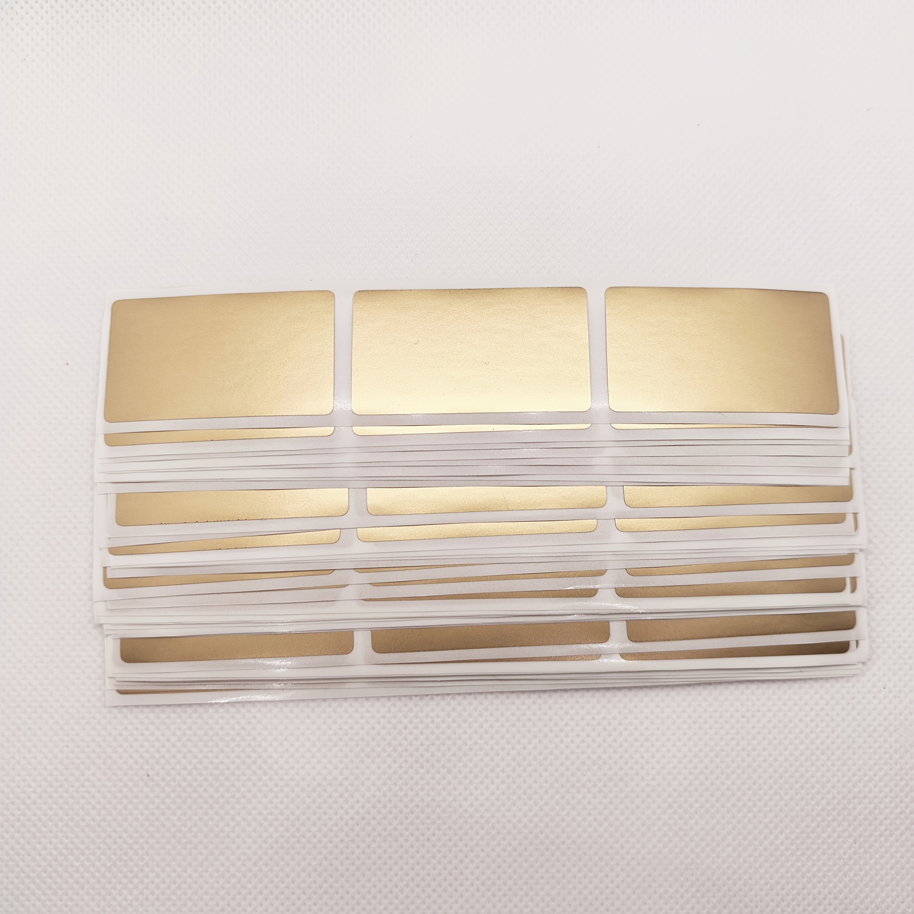 TEMU 105 pièces/lot Autocollants à gratter 2,3*4,2 cm Argenté/Doré/Rose pour carte de jeu DIY coupon