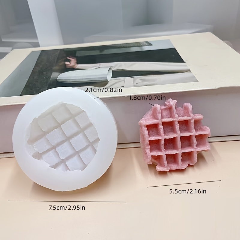 E-shop Silikon-Waffenform-Set: für Backen oder Basteln - Enthält runde und dreieckige Formen
