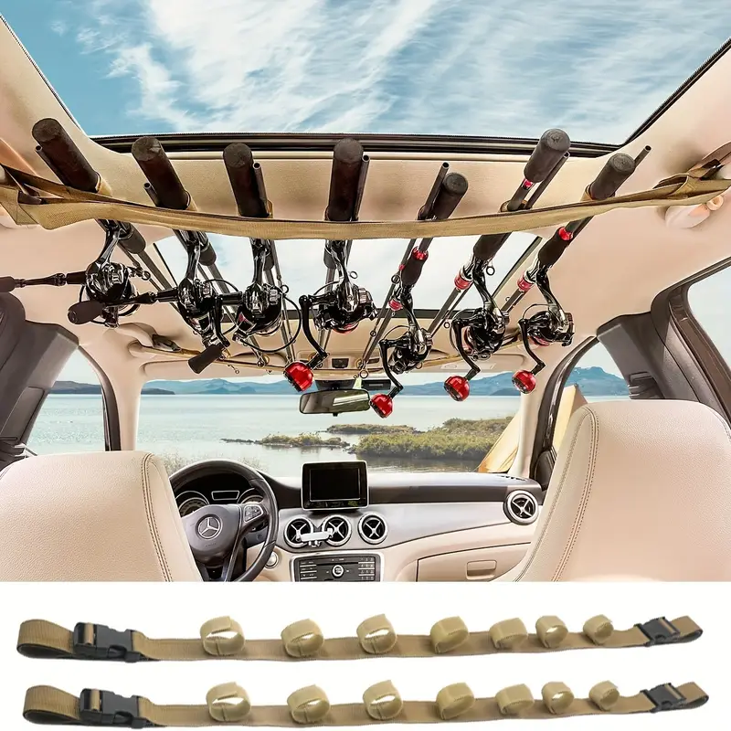 car interior fishing rod holders Rack not on the water and not on the road The Rod Rig - The