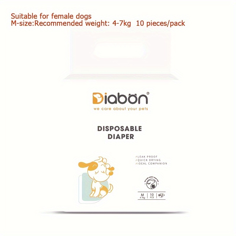 Image of Cute Fashion Diapers For Dogs, , Instant Suction, Naked Wearing, Multi-directional Leak-proof, Elastic Stretch, Soft And Anti-lateral Leakage, Strong