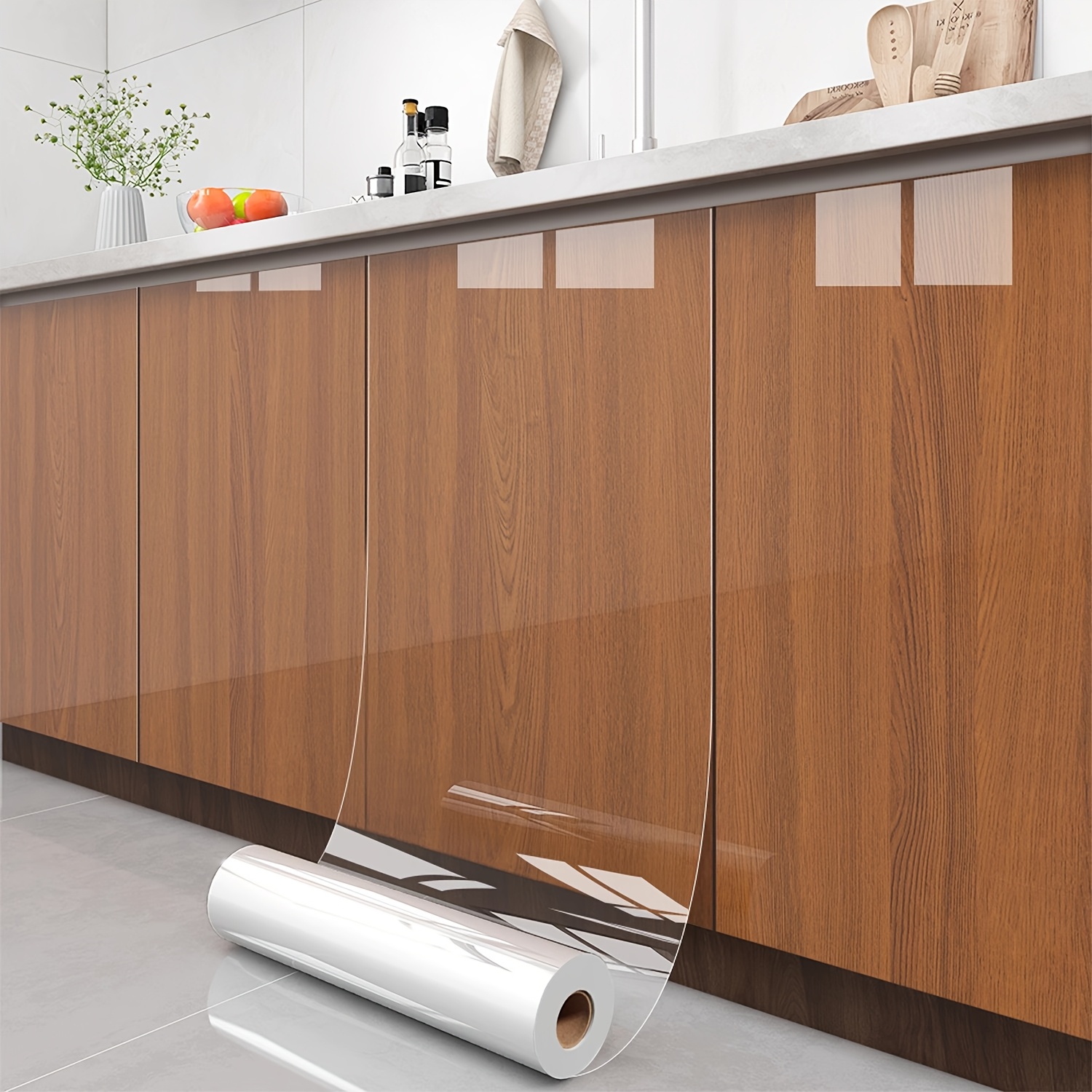 Self Closing Cabinet Drawer Slides Clear Self-Adhesive Plastic Bumpers ...