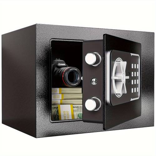 heavy duty fireproof with home office keypad key lock system low voltage 36v fireproof safe for money documents black ideal christmas