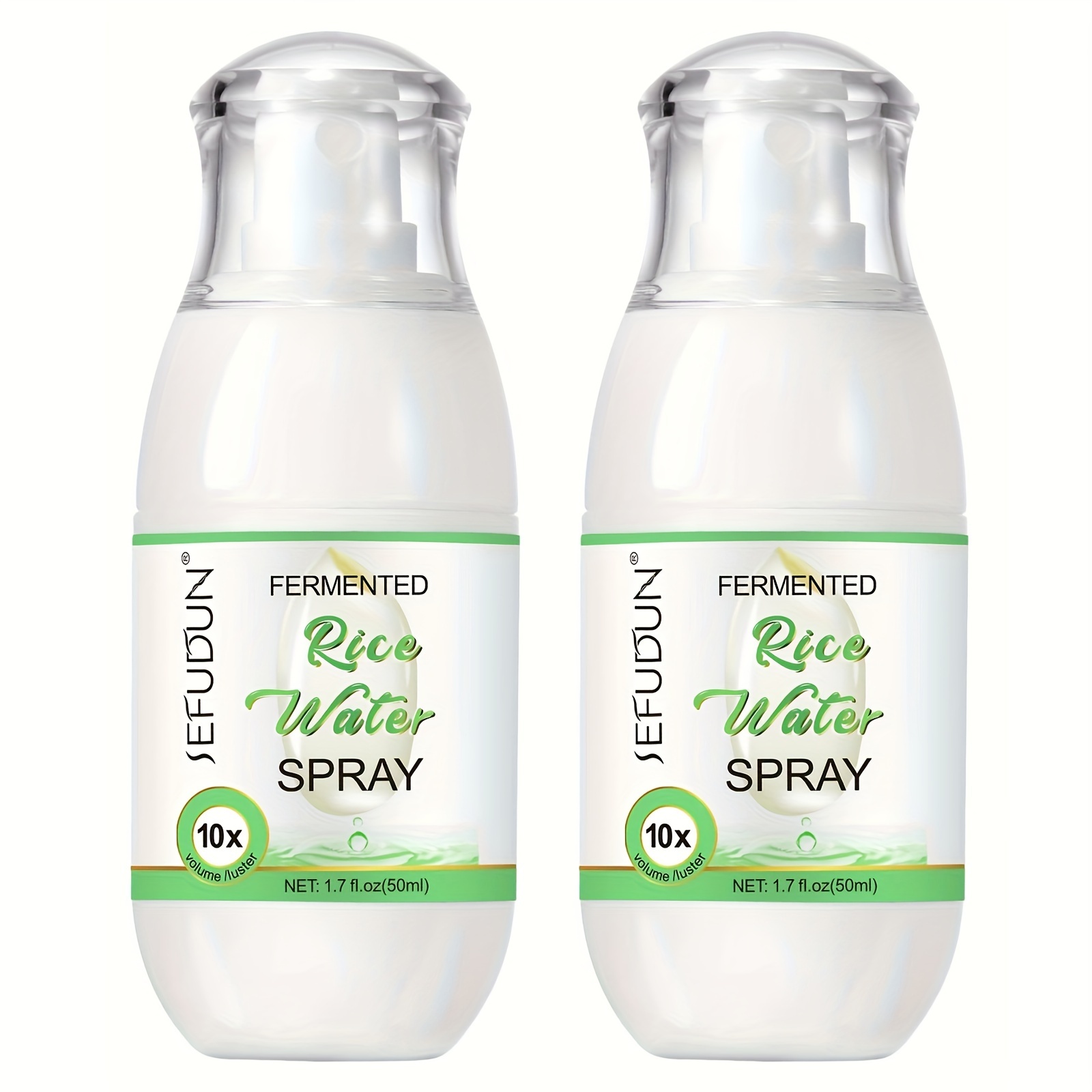 TEMU 2pcs Rice Water Serum Spray, , Nourishing Hair, Universal Hair Serum For Women, Rice Water For Hair