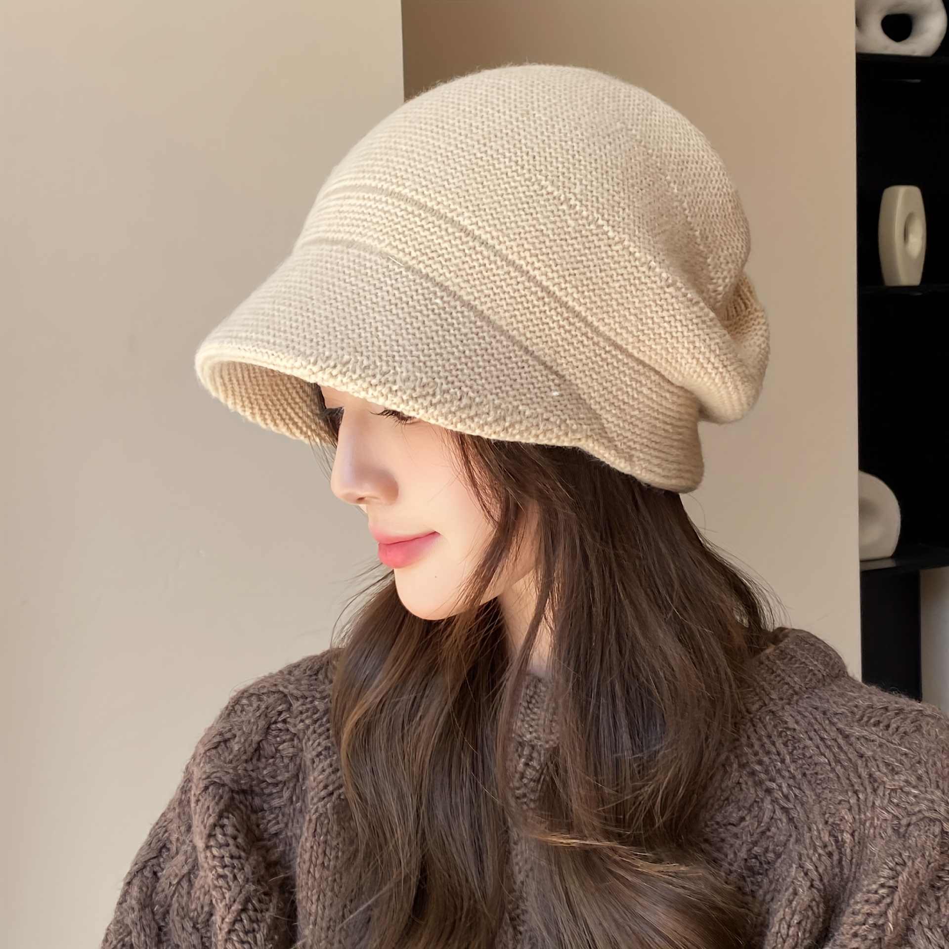 

Knitted Hat For Women - Ear