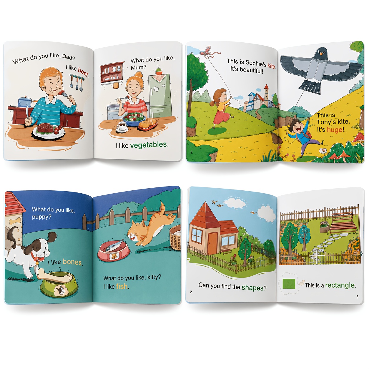 TEMU Random 10 Lightweight English Story Booklets With A For And Carrying. Slip Them Into A Backpack, Drawer, Or Travel Bag For Simple Reading During