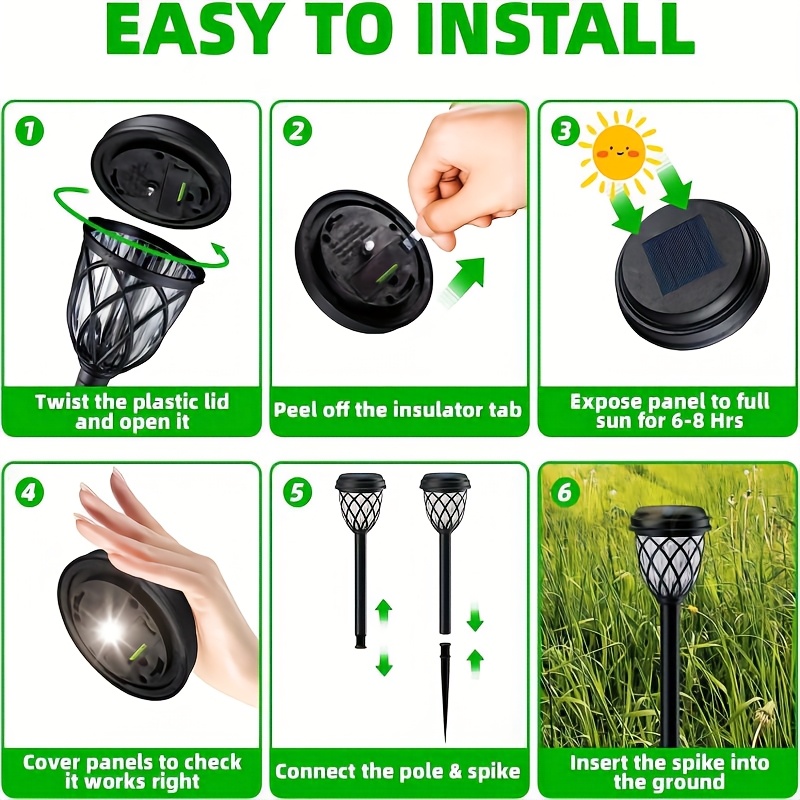 Solar LED Garden Stake Light Image 3