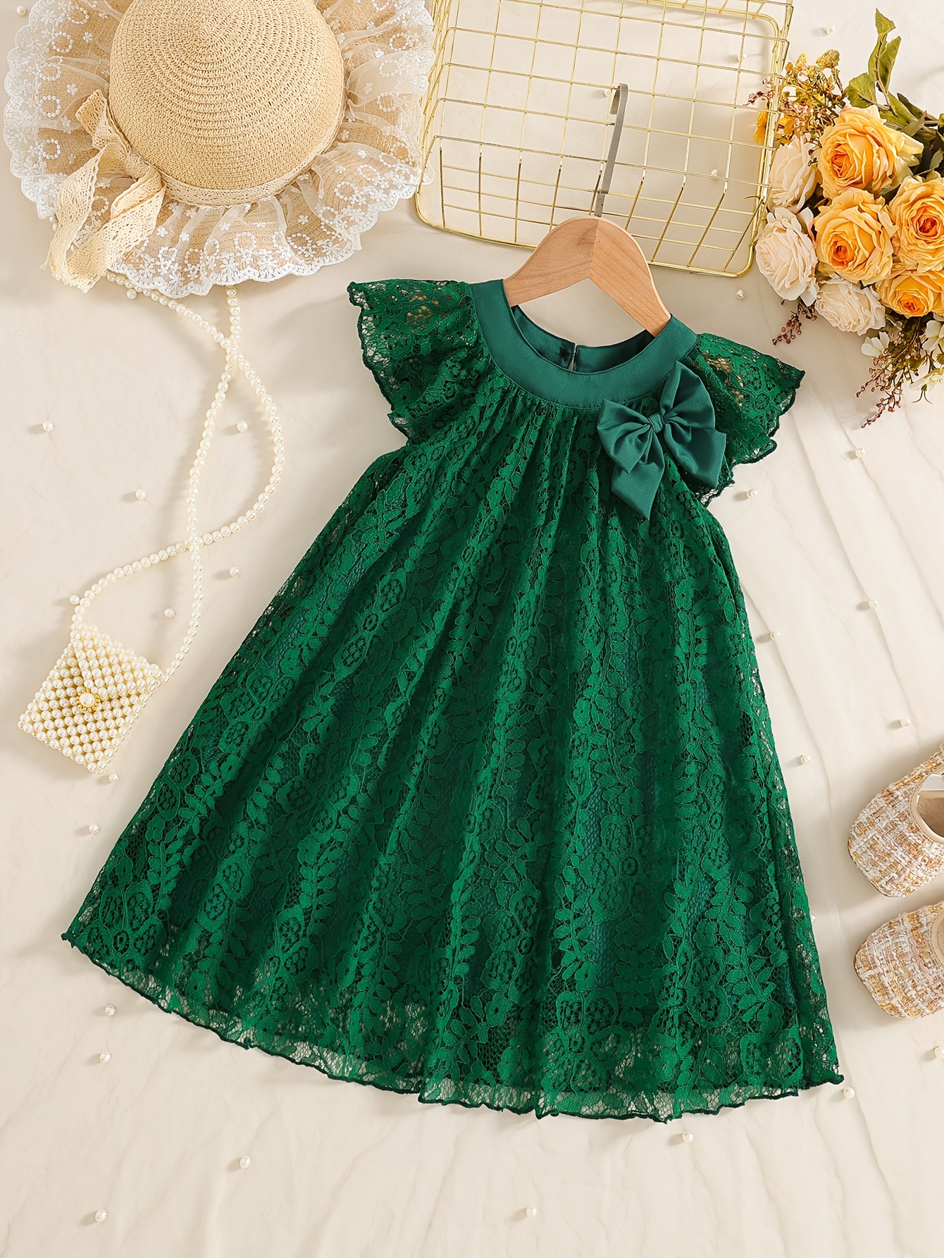 slim fit dress slacks Kids Blue with Lavender Ombre Frock Online main image 0