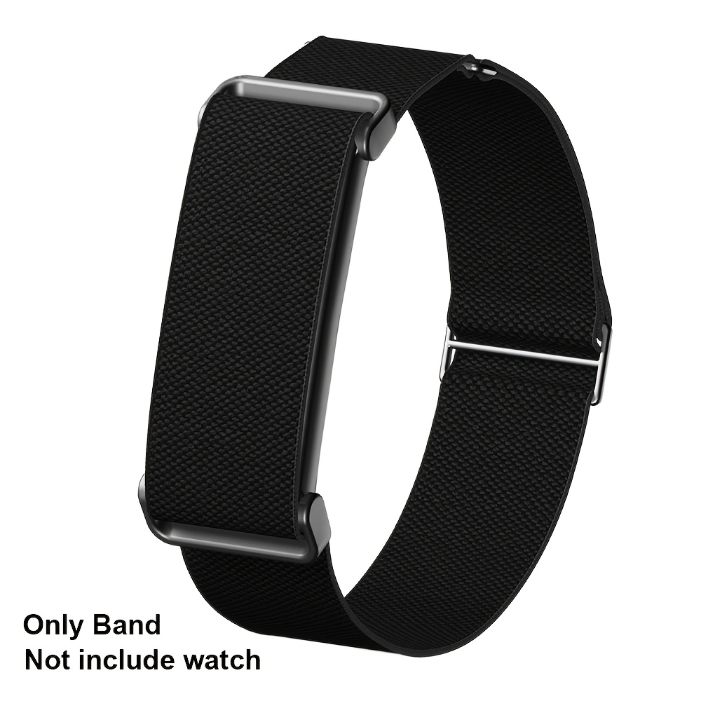 TEMU Bracelet en nylon compatible avec actif Google Fitbit Air, bracelet de rechange extensible et réglable à cadre métallique pour le Fitbit Air