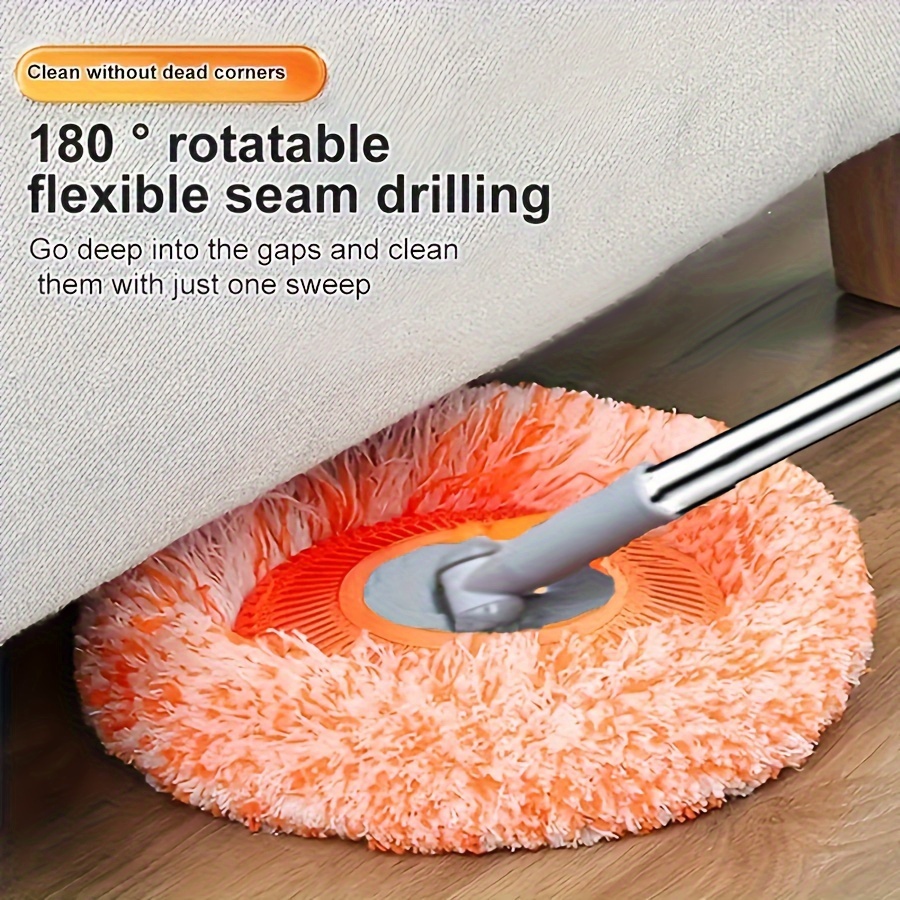 versatile 75 adjustable dust mop with 4 washable heads   floors walls windows ceiling cleaning absorbent polyester ideal for home use details 0