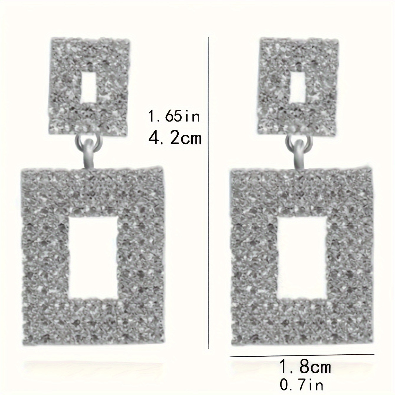 Minimalist Geometric Square Earrings