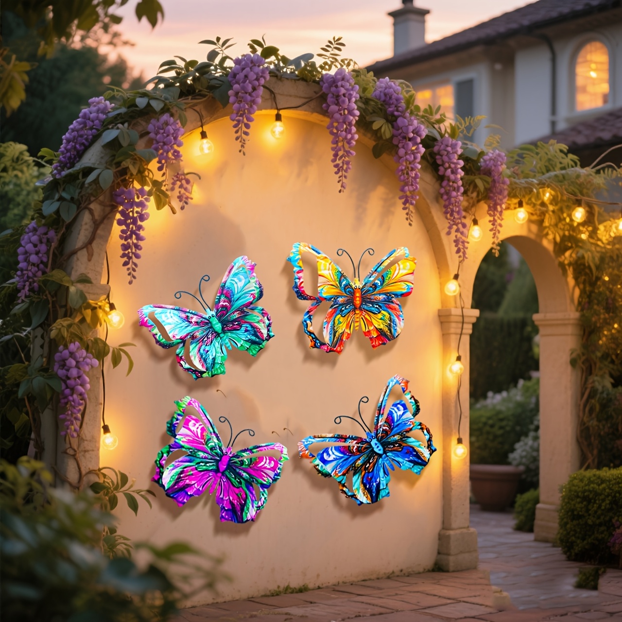 4pcs 3d   wall art decoration suitable for hanging   decorations for gardens patios living rooms and     for   an   for room decoration