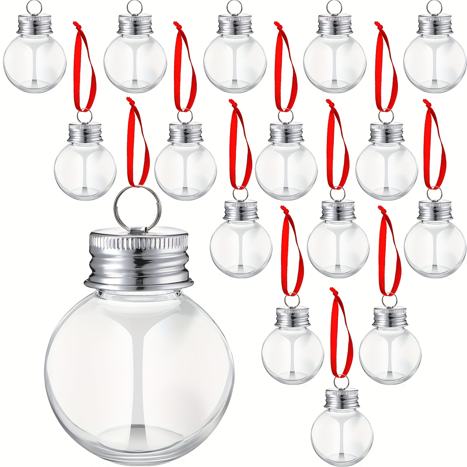 TEMU Patelai Christmas Drink Ball Shot Glass Ornaments Are Plastic, Fillable Decorations For Christmas Trees And Holiday Parties, Suitable For Indoor